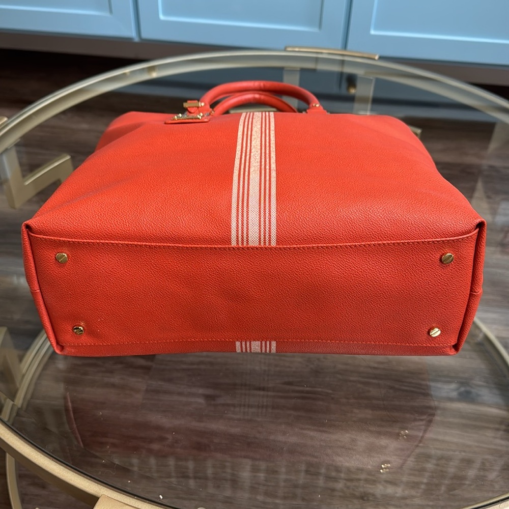 Tory Burch 797 Madison AV. New York Vibrant Orange Tote - Picture 13 of 13